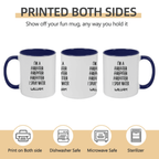 Firefighter Coffee Mug Personalized Ceramic close view