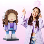 Full Body Customizable 1 Person Custom Brick Figures Small Particle Block Toy Creative Gifts for Her - DiyGiftly