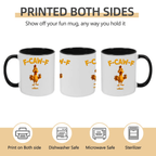 Funny Chicken F - Caw - F – Personalized Mug, Custom Name Coffee Cup, Sarcastic Chicken Gifts, Humorous Mug for Friends, Coworkers, Birthday & Christmas Gifts 1072704 - DiyGiftly