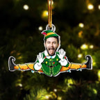 Funny Christmas Custom Face Family, Friends - Personalized Family Photo Ornament 683473 - DiyGiftly