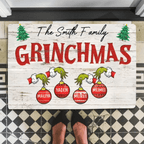 Funny Christmas Sign Custom Christmas Gift For Family Mat Print 709088 - D - DiyGiftly