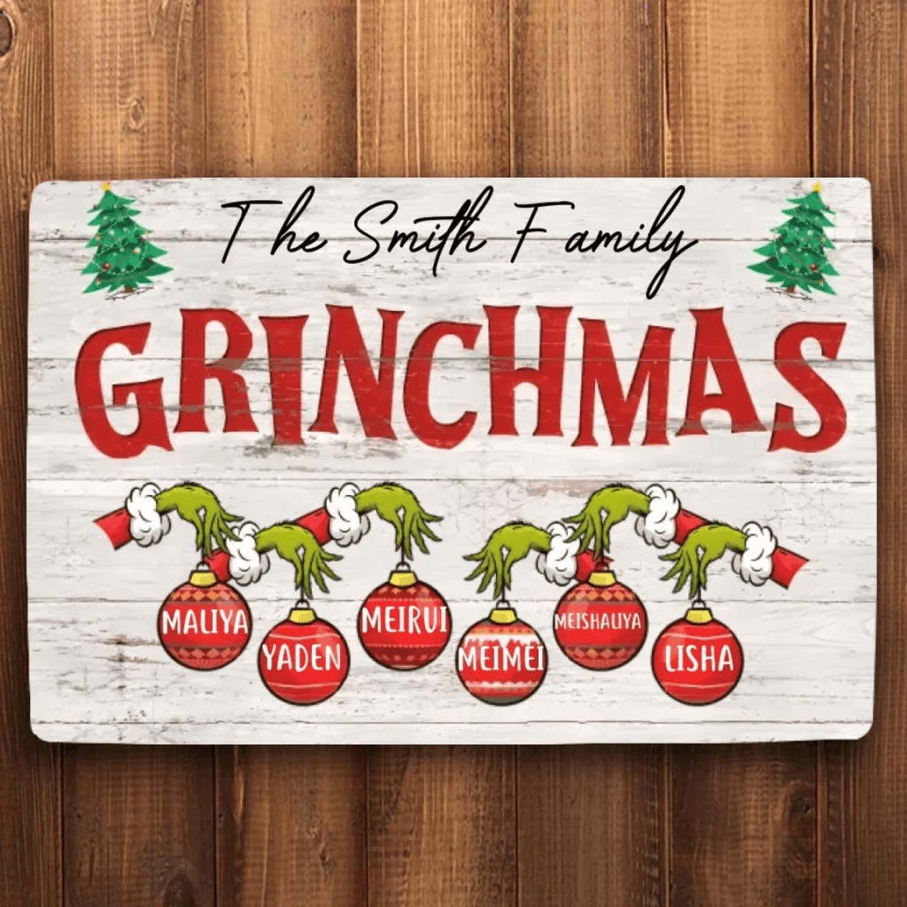 Funny Christmas Sign Custom Christmas Gift For Family Mat Print 709088 - D - DiyGiftly
