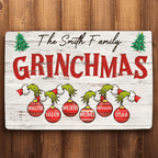 Funny Christmas Sign Custom Christmas Gift For Family Mat Print 709088 - D - DiyGiftly