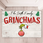 Funny Christmas Sign Custom Christmas Gift For Family Mat Print 709088 - D - DiyGiftly