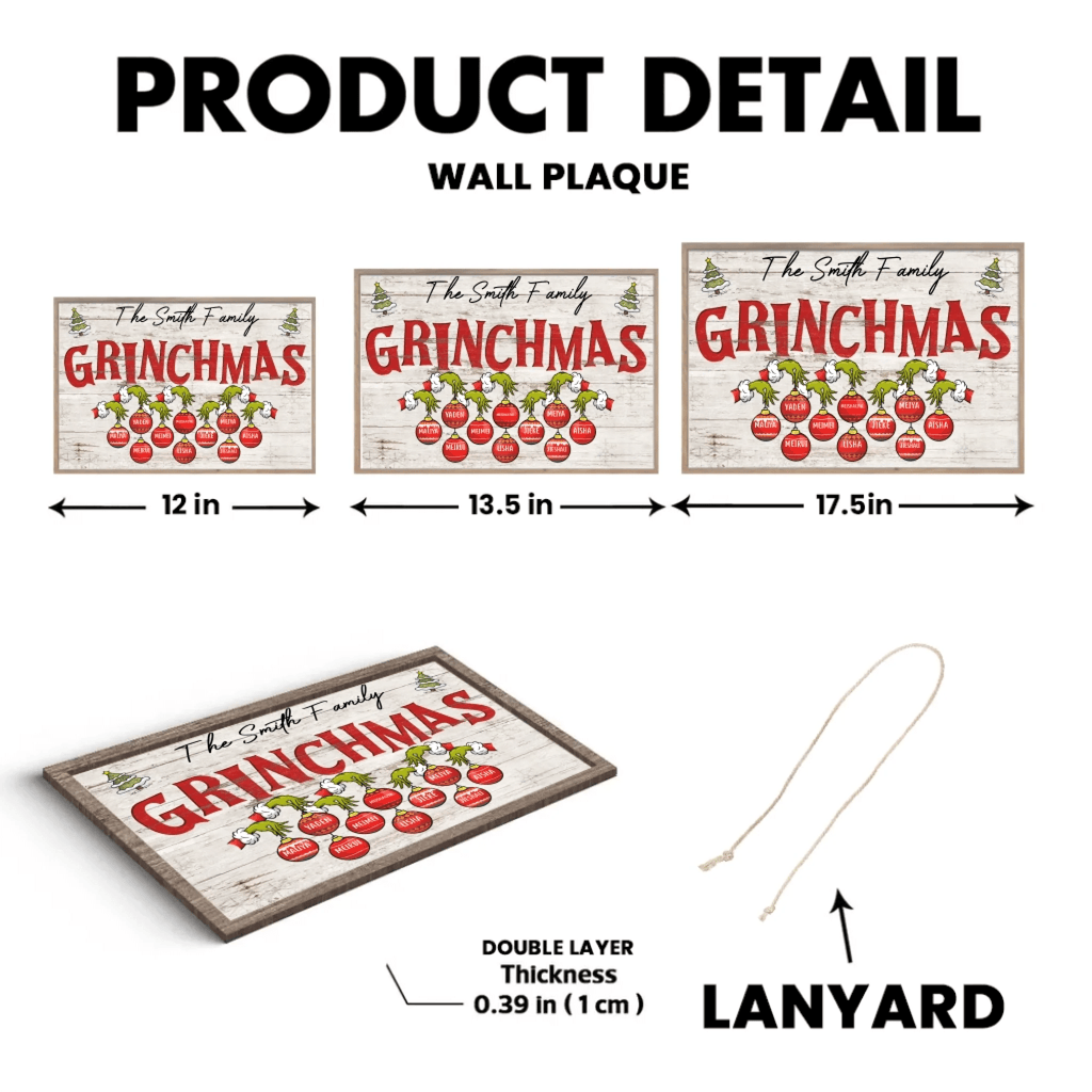 Funny Christmas Sign Custom Christmas Gift For Family Personalized Custom Wooden Plaque 709088 - DiyGiftly