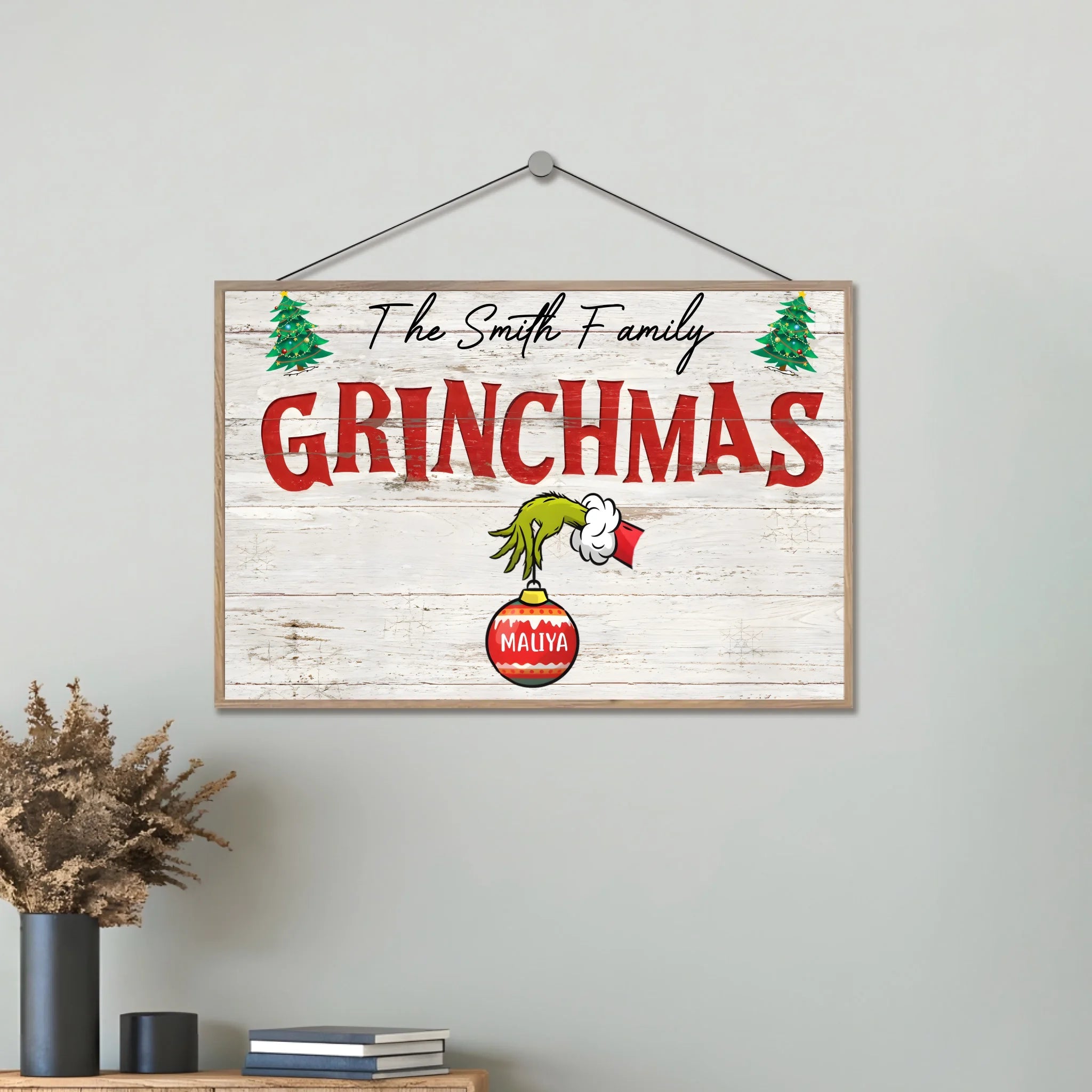 Funny Christmas Sign Custom Christmas Gift For Family Personalized Custom Wooden Plaque 709088 - DiyGiftly