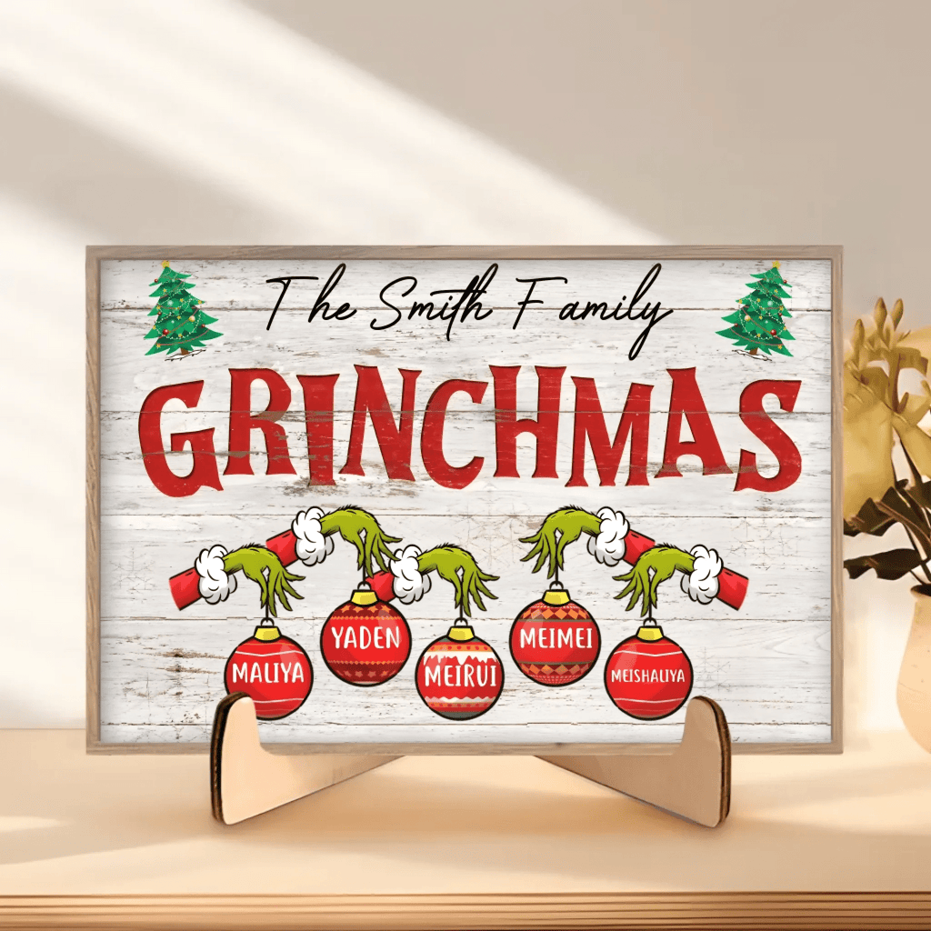 Funny Christmas Sign Custom Christmas Gift For Family Personalized Custom Wooden Plaque 709088 - DiyGiftly