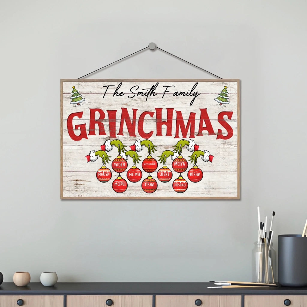 Funny Christmas Sign Custom Christmas Gift For Family Personalized Custom Wooden Plaque 709088 - DiyGiftly