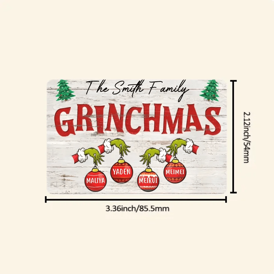 Funny Christmas Sign Custom Christmas Gift For Family Personalized Wallet Card 709088 - DiyGiftly
