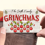 Funny Christmas Sign Custom Christmas Gift For Family Personalized Wallet Card 709088 - DiyGiftly