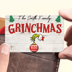 Funny Christmas Sign Custom Christmas Gift For Family Personalized Wallet Card 709088 - DiyGiftly