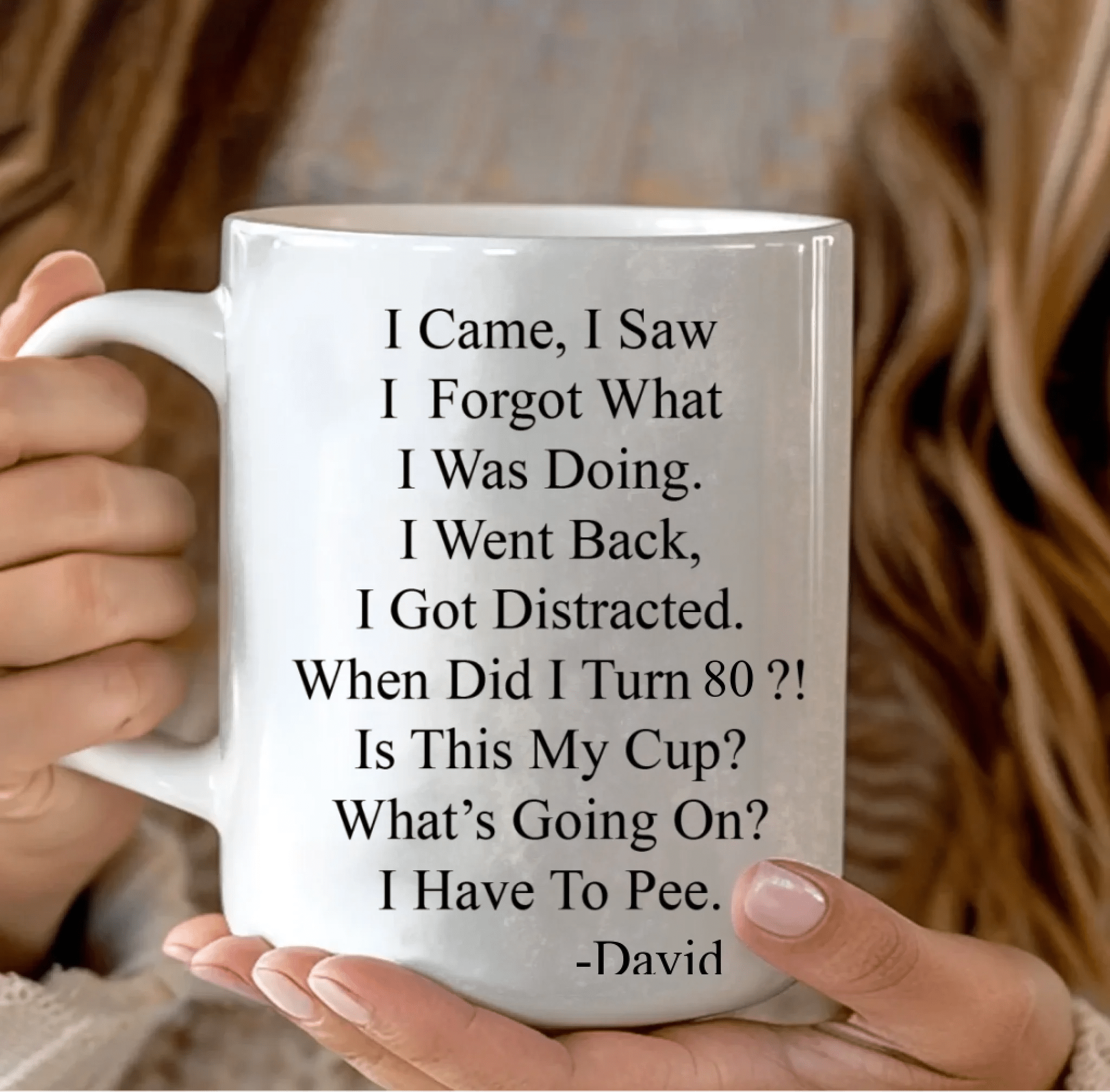 Old age humor coffee mug personalized design ceramic mug