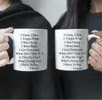 Old age humor personalized design coffee mug birthday gift for grandparents