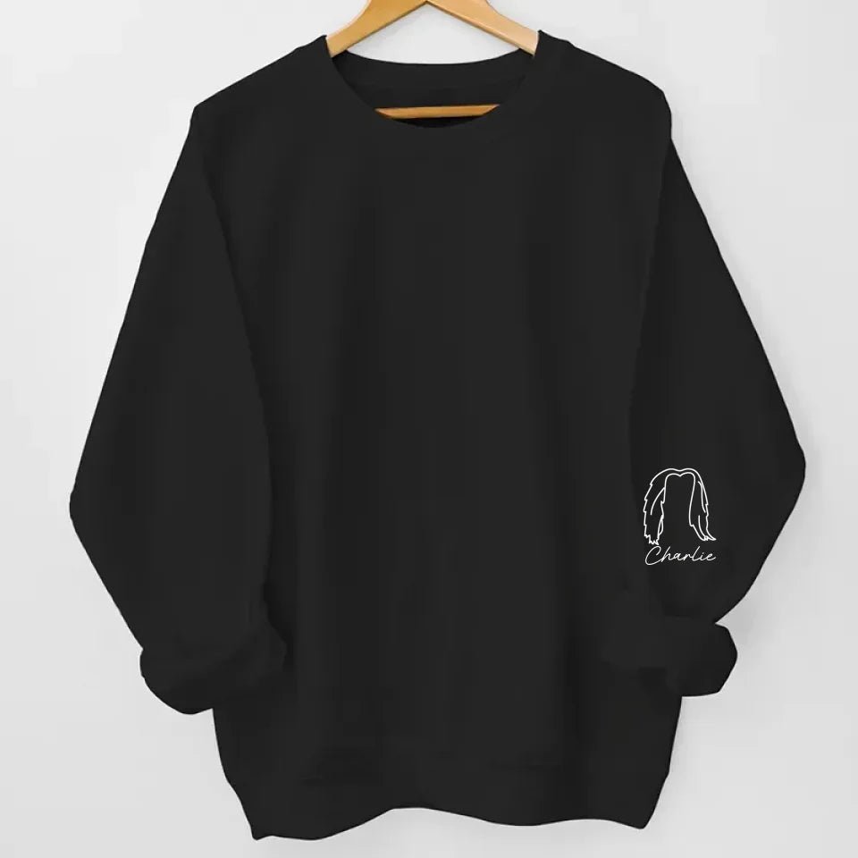 Fur Mom, My Favorite Title - Dog & Cat Personalized Custom Unisex Sweatshirt With Design On Sleeve - Gift For Pet Owners, Pet Lovers 680882 - DiyGiftly