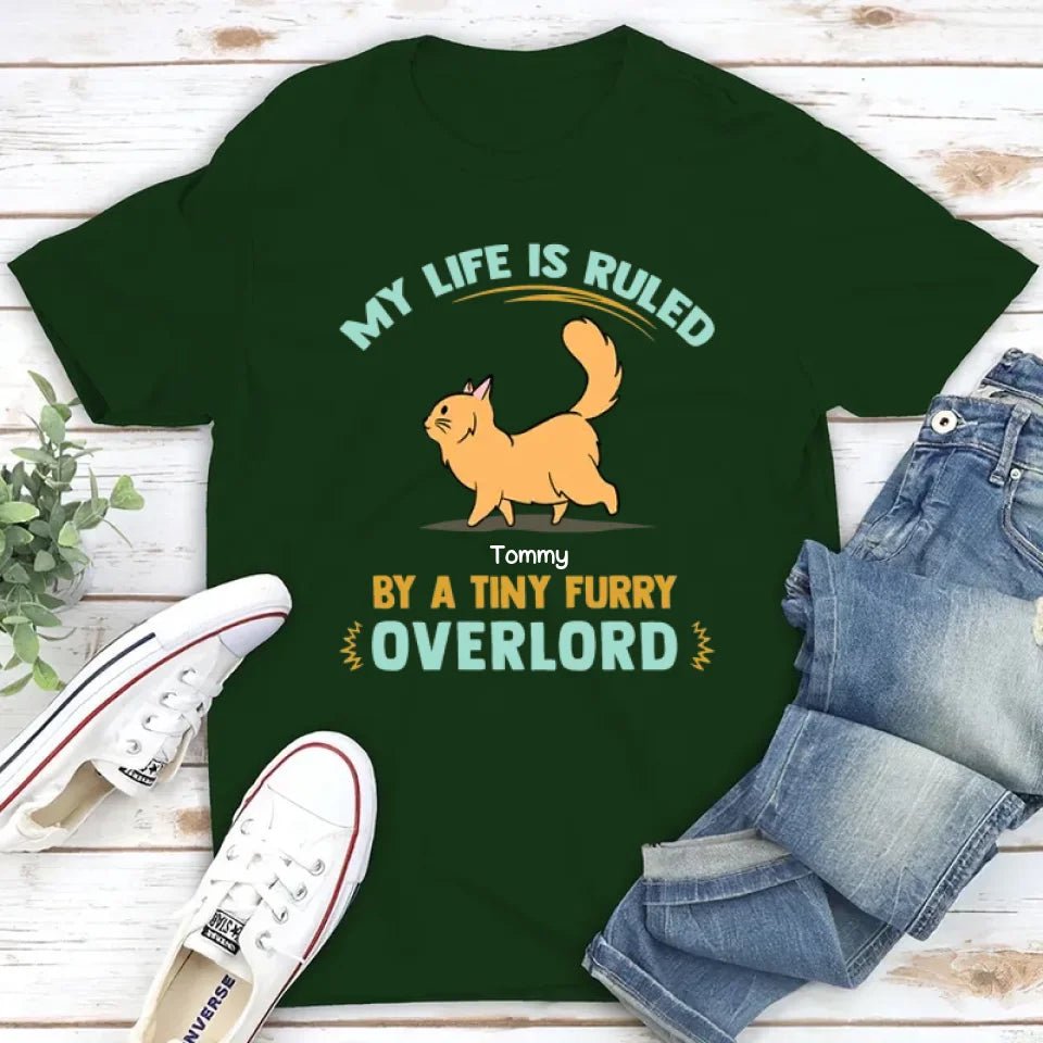 Furry Overlords Walking Cat - Personalized Custom Unisex T-shirt 664814 - DiyGiftly