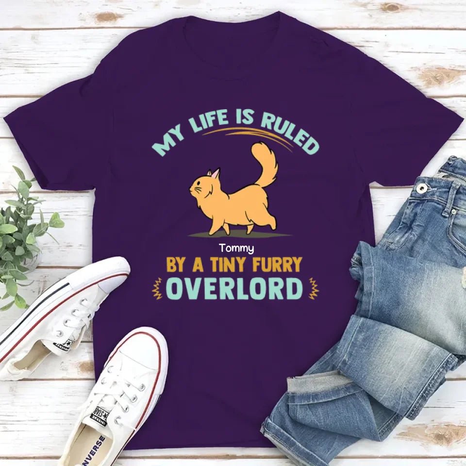 Furry Overlords Walking Cat - Personalized Custom Unisex T-shirt 664814 - DiyGiftly