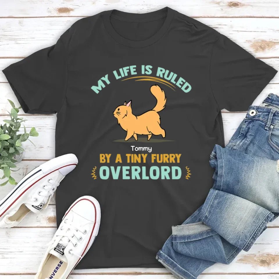 Furry Overlords Walking Cat - Personalized Custom Unisex T-shirt 664814 - DiyGiftly