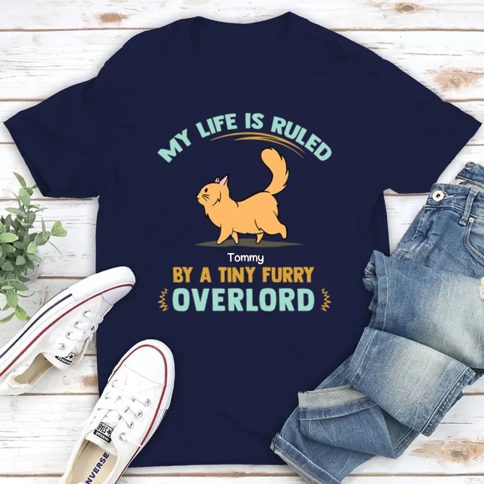 Furry Overlords Walking Cat - Personalized Custom Unisex T-shirt 664814 - DiyGiftly