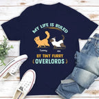 Furry Overlords Walking Cat - Personalized Custom Unisex T-shirt 664814 - DiyGiftly