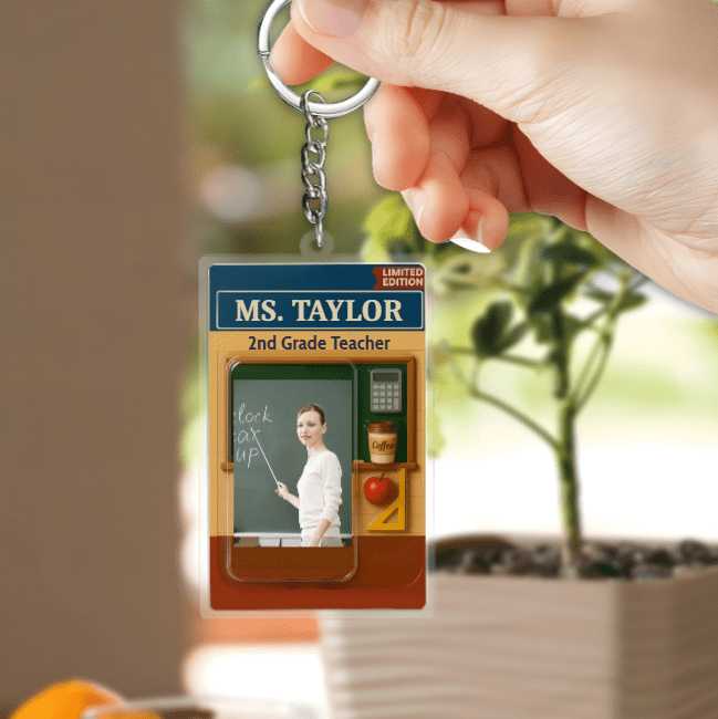 Future Builder – Acrylic Keychain, Personalized Teacher Gift, Custom Engraved Key Ring, Appreciation Keepsake for Educators, Classroom or End - of - Year Present 46449152 - DiyGiftly