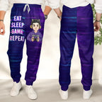 Game Life Mode: Eat • Sleep • Play • Repeat – Personalized Pocket Sweatpants 1052121 - DiyGiftly