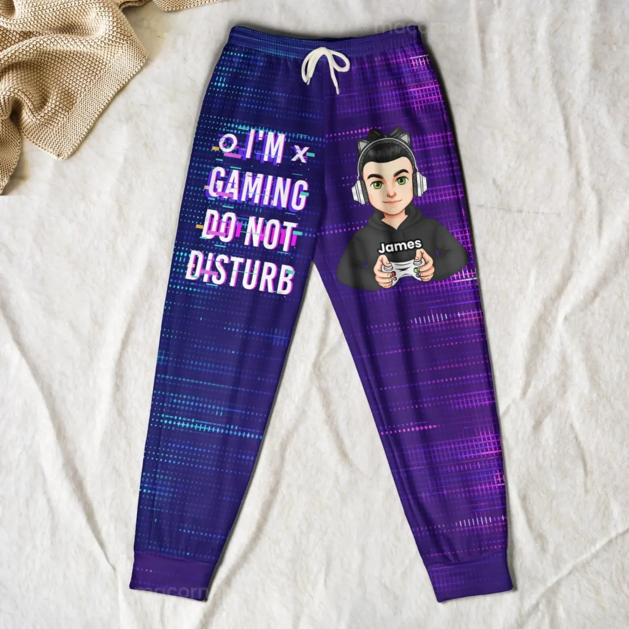 Game Life Mode: Eat • Sleep • Play • Repeat – Personalized Pocket Sweatpants 1052121 - DiyGiftly