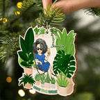 Gardener Crazy Plant Lady - Personalized Custom Shaped Wooden Ornament 688372 - DiyGiftly