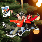 Family Love Captured Forever personalized photo ornament christmas memory keepsake