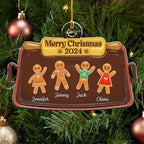 Gingerbread Christmas - Personalized Custom 3D Inflated Effect Acrylic Ornament 720818 - DiyGiftly