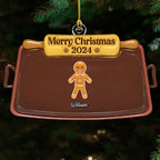 Gingerbread Christmas - Personalized Custom 3D Inflated Effect Acrylic Ornament 720818 - DiyGiftly