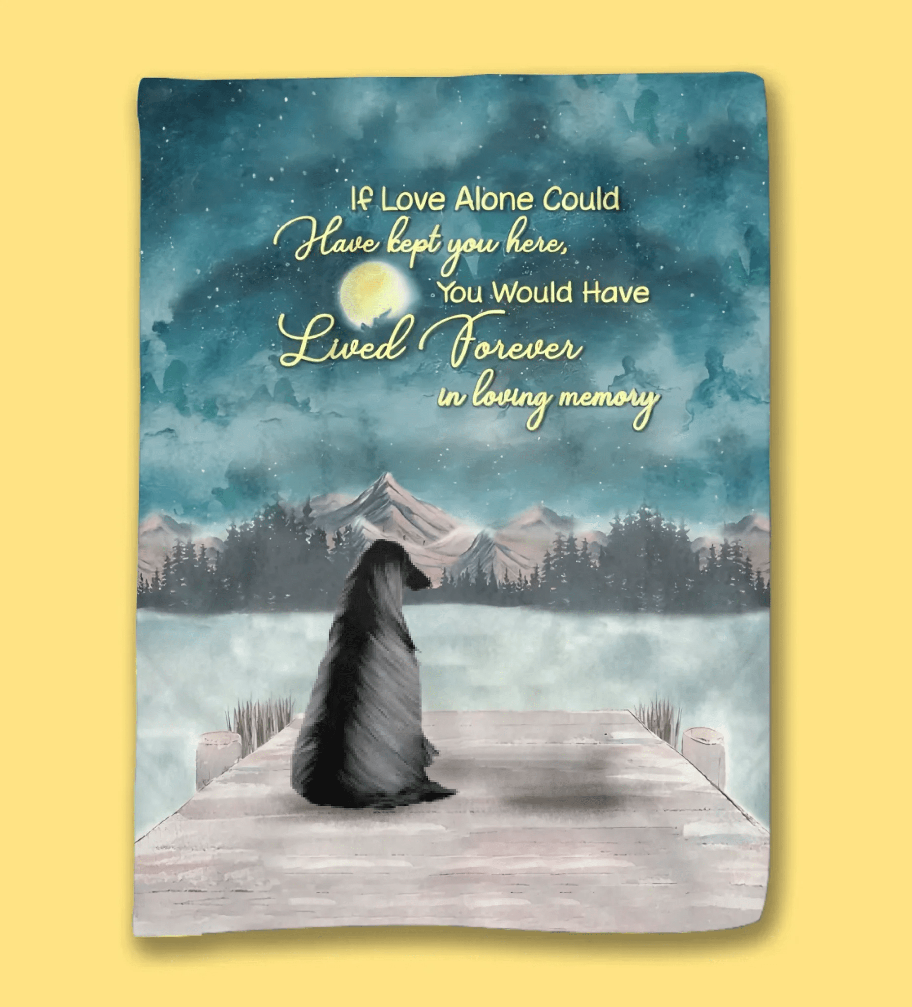 Girl And Dogs - If Love Alone Could Have Kept You Here, You Would Have Lived Forever In Loving Memor - Personalized Blanket 722094 - DiyGiftly