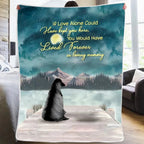Girl And Dogs - If Love Alone Could Have Kept You Here, You Would Have Lived Forever In Loving Memor - Personalized Blanket 722094 - DiyGiftly