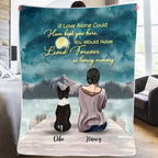 Girl And Dogs - If Love Alone Could Have Kept You Here, You Would Have Lived Forever In Loving Memor - Personalized Blanket 722094 - DiyGiftly