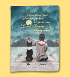 Girl And Dogs - If Love Alone Could Have Kept You Here, You Would Have Lived Forever In Loving Memor - Personalized Blanket 722094 - DiyGiftly