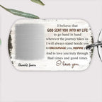 Go Hand In Hand - Personalized Custom Photo Keychain 733583 - DiyGiftly