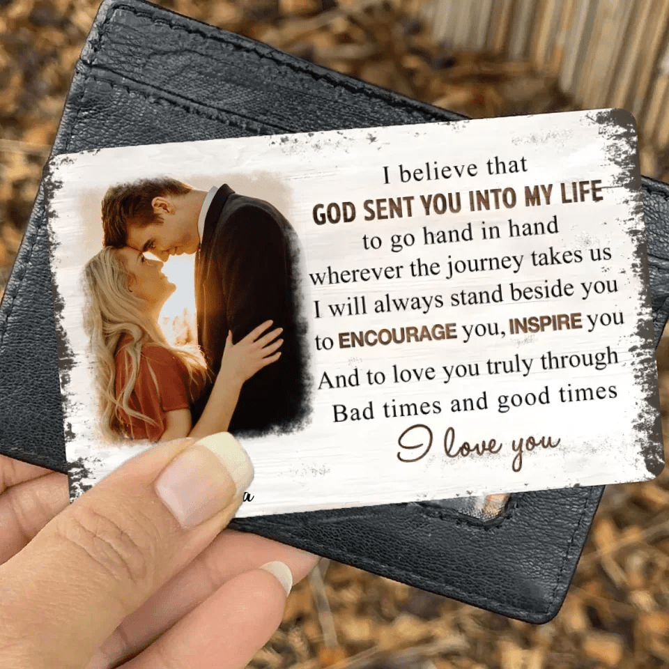Go Hand In Hand - Personalized Custom Photo Wallet Card 728116 - Q - DiyGiftly