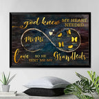 god knew my heart needed love poster personalized names custom name design grandparents day gift