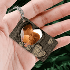 God Knew My Heart Needed You Couples - Personalized Photo Acrylic Keychain 736341 - DiyGiftly