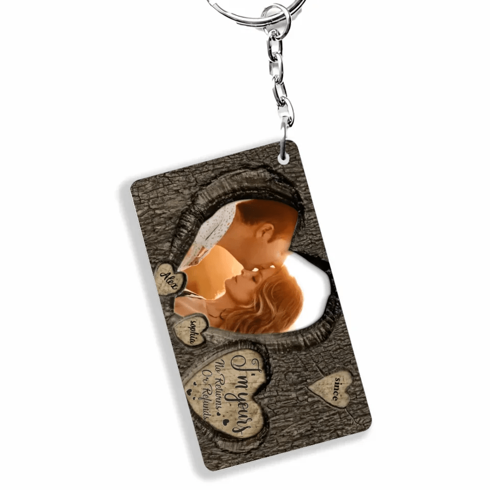 God Knew My Heart Needed You Couples - Personalized Photo Acrylic Keychain 736341 - DiyGiftly