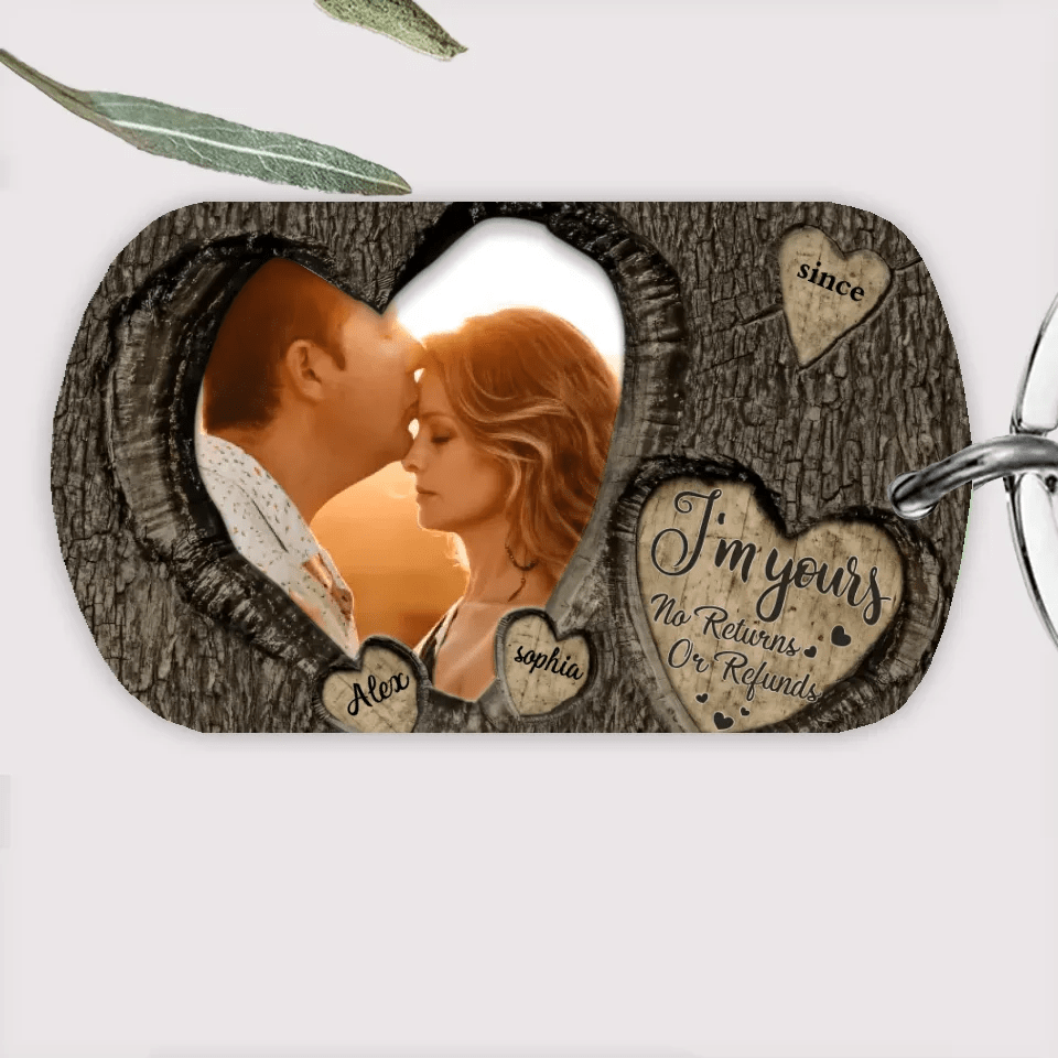 God Knew My Heart Needed You Couples - Personalized Photo Acrylic Keychain 736341 - DiyGiftly