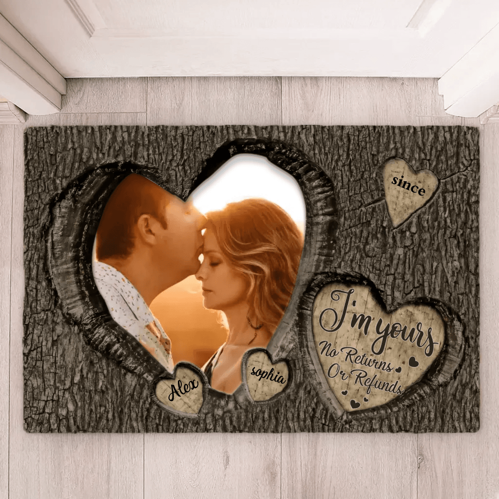 God Knew My Heart Needed You Couples - Personalized Photo Doormat 710238 - D - DiyGiftly