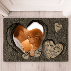 God Knew My Heart Needed You Couples - Personalized Photo Doormat 710238 - D - DiyGiftly
