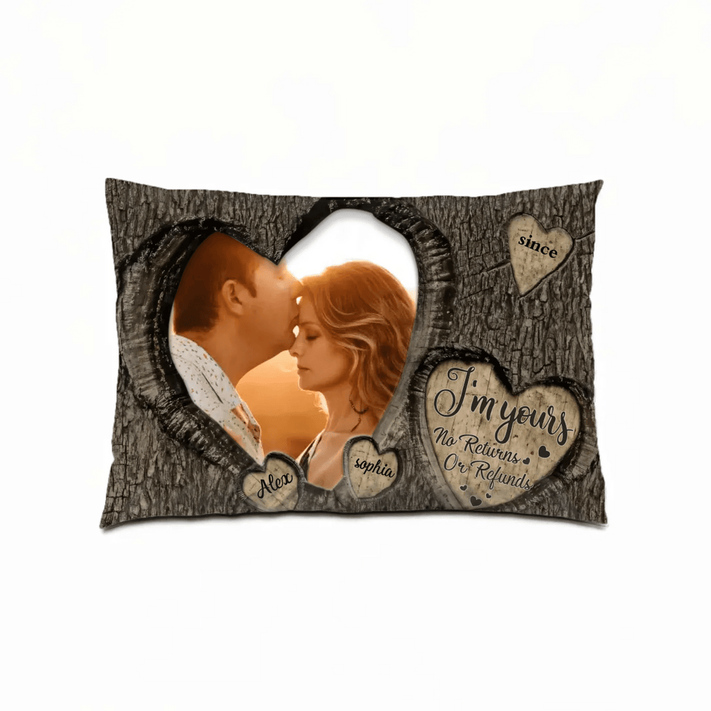 God Knew My Heart Needed You Couples - Personalized Photo Pillow 710238 - B - DiyGiftly