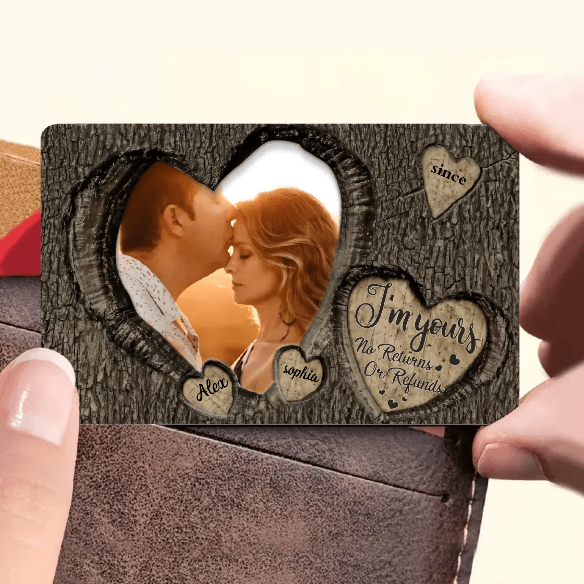 God Knew My Heart Needed You Couples - Personalized Photo Wallet Card 710238 - Q - DiyGiftly