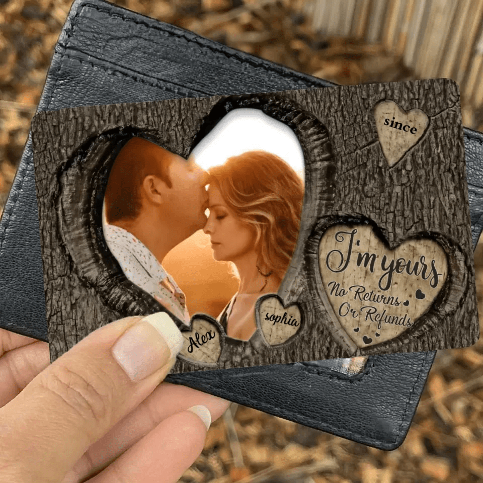God Knew My Heart Needed You Couples - Personalized Photo Wallet Card 710238 - Q - DiyGiftly