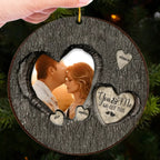 God Knew My Heart Needed You Couples – Personalized Photo Wooden Hanging Ornament – Custom Wood Gift for Couples for Anniversaries, Weddings, and Romantic Home Decoration 1055472 - DiyGiftly