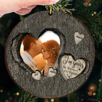 God Knew My Heart Needed You Couples – Personalized Photo Wooden Hanging Ornament – Custom Wood Gift for Couples for Anniversaries, Weddings, and Romantic Home Decoration 1055472 - DiyGiftly