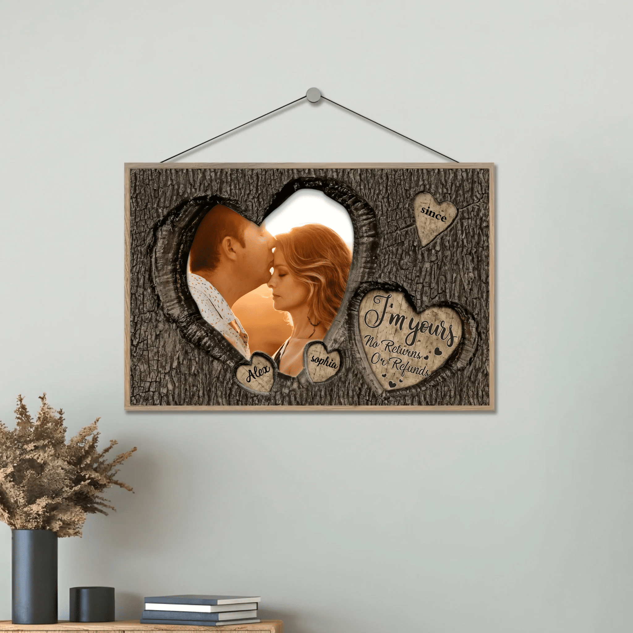 God Knew My Heart Needed You Couples - Personalized Photo Wooden Plaque 710238 - DiyGiftly