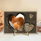 God Knew My Heart Needed You Couples - Personalized Photo Wooden Plaque 710238 - DiyGiftly