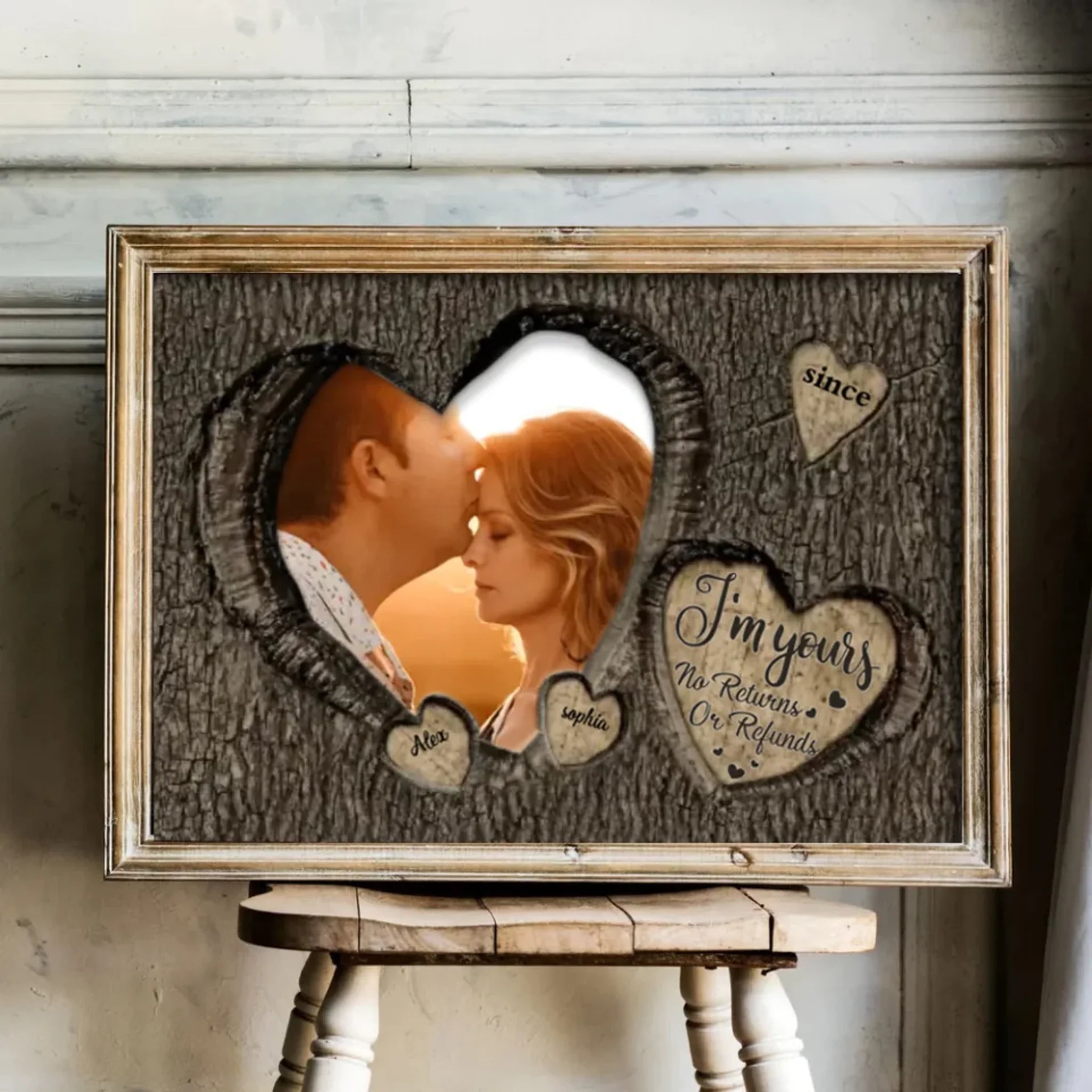 God Knew My Heart Needed You Couples - Personalized Photo Wrapped Canvas 710237 - 710238 - DiyGiftly
